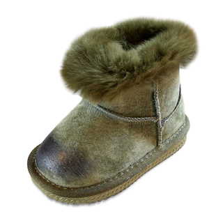 宝宝雪地靴女冬季加绒棉鞋1-2岁3小男童鞋毛毛靴子儿童雪地棉鞋子