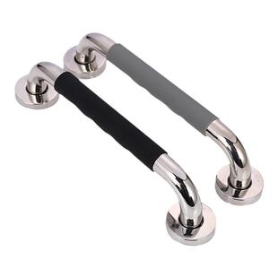 304不锈钢硅胶扶手残障扶手无障碍老年人卫生间扶手防滑马桶拉手