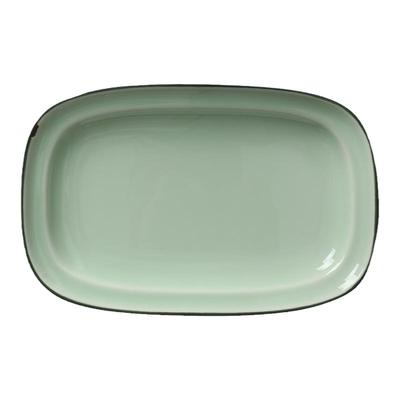 仿搪瓷风格餐具陶瓷盘子