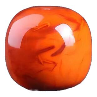 天然南红火焰纹老型桶单散珠108文玩菩提金刚顶珠木串链腰隔配珠