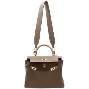 哈妞家 真皮凯莉包宽肩带配件单肩包带包包肩带头层牛皮包包带子