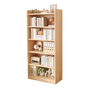 实木转角书架落地置物架儿童家用收纳柜子客厅简易书柜储物窄缝柜