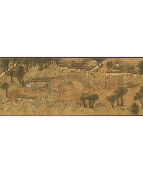 清明上河图新中式客厅沙发背景墙挂画茶室高端大气艺术软装装饰画