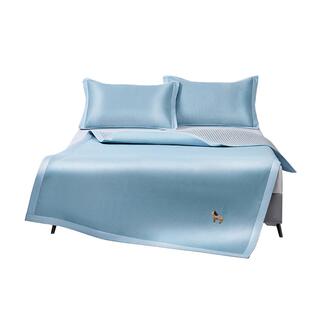 罗莱家纺新品1200D冰藤席A类可水洗凉感冰丝席子夏季凉席空调席