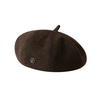 胡茬叔叔女生秋冬休闲贝雷帽