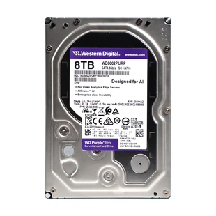 WD/西部数据 WD8002PURP 8T/10T/12T/18T/22T机械监控紫硬盘PRO