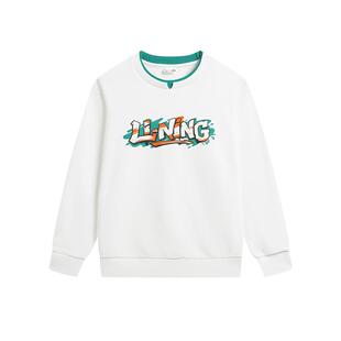 李宁儿童卫衣男童装2026新款春夏款小大童女孩青少年春装宽松上衣