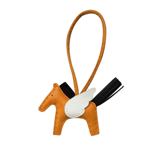 2026丑萌小马挂件真皮皮质本命年礼品DIY手作材料包配H家包包挂件