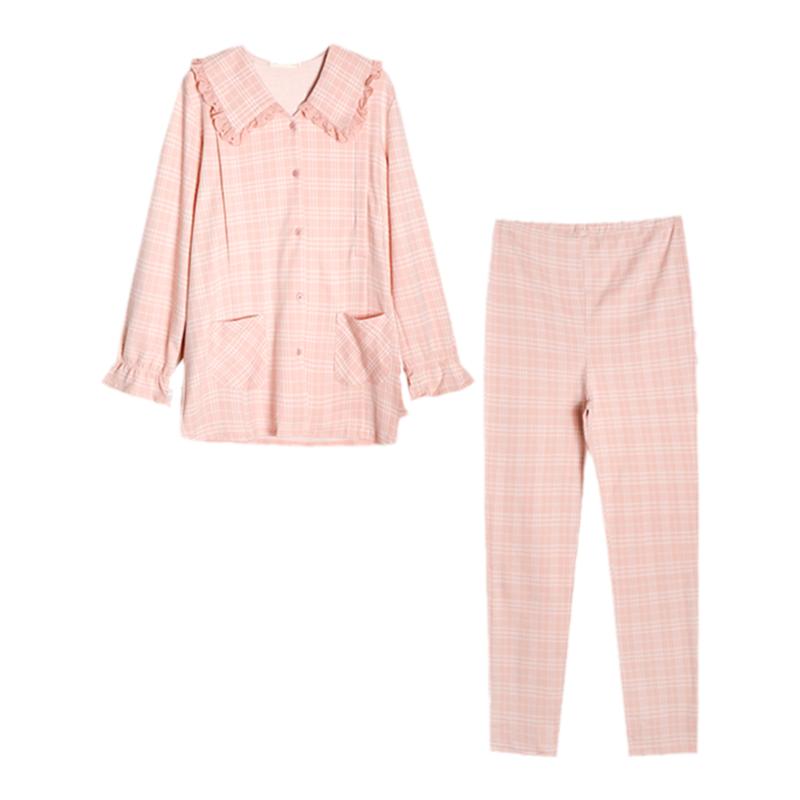 快乐屋大翻领可哺乳家居服套装