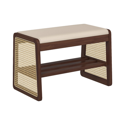 梅氏实木换鞋凳家用门口小户型进门收纳穿鞋凳入户鞋柜一体式可坐