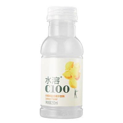 农夫山泉水溶C100VC果汁饮料含维生素250ml西柚柠檬味小瓶装