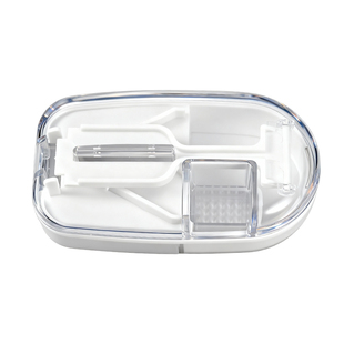 分药盒便携式切药片磨药粉神器二分之一分割器随身小药品分装盒子