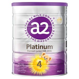 澳洲a2紫白金4段儿童四段奶粉进口A2蛋白质官方旗舰店同款3岁以上