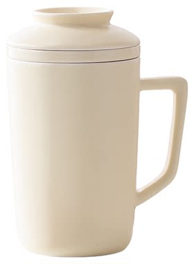 南山先生半见茶水分离泡茶马克杯