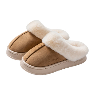 猫人新疆棉拖鞋女款冬季厚底外穿足弓保暖包头室内居家毛绒绒棉拖