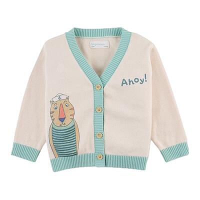 3件38折 菲律宾gingersnaps SS25春夏儿童外套针织开衫帽子