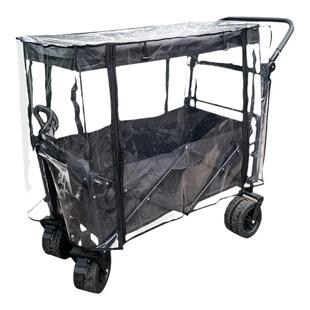 户外露营车防雨罩防尘罩小推车推杆遮阳棚顶棚蚊帐野营车配件装备