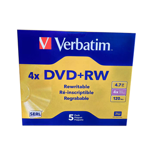 威宝可擦写DVD Verbatim光盘-RW单片装4.7G空白10刻录盘+RW光碟片