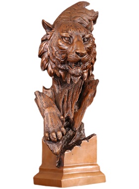 紫铜生肖现代工艺品送礼馈赠兽首