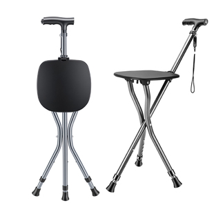 老人拐杖凳子折叠便携多功能可坐椅子两用助步器老年专用防滑拐棍