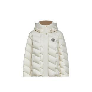 【法国进口鸭绒】比音勒芬秋冬女士防风保暖短款连帽羽绒服外套