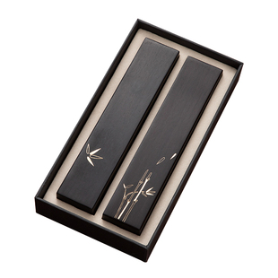 镇纸镇尺书法专用创意文房四宝专用镶嵌黄铜实木国画压纸神器书法尺礼盒包装高档定制刻字送老师企业新年礼物