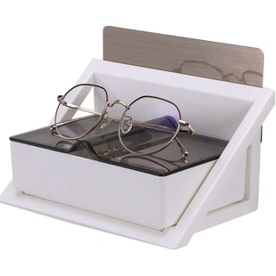 洗手台眼镜置物架浴室眼镜收纳架免打孔壁挂式洗漱间放眼镜的架子