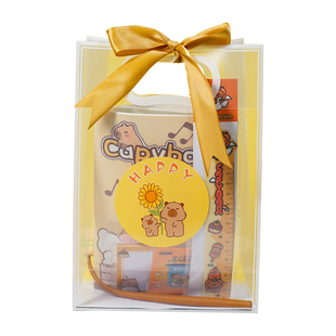 卡皮巴拉文具套装大礼包儿童生日伴手礼小学生奖励奖品玩具幼儿园