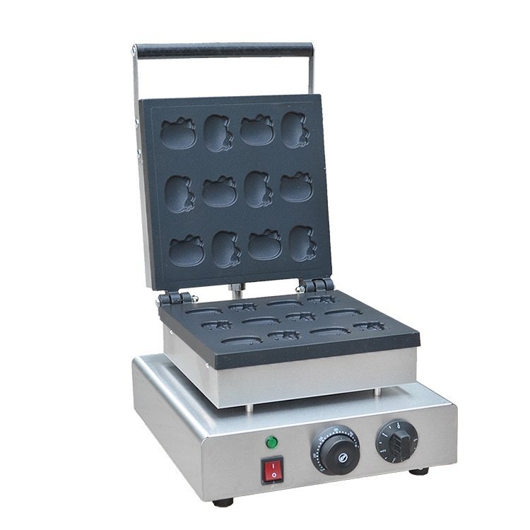 网红4格12格Mini HelloKitty机器猫香酥机商用华夫饼机卡通图形小