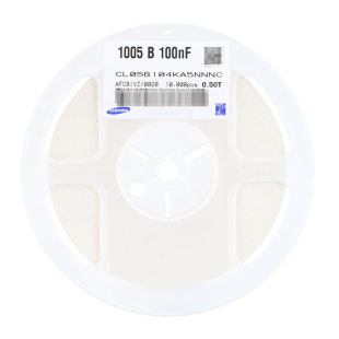原装0402贴片电容100nF(104) ±10%25V X7R CL05B104KA5NNNC 50只