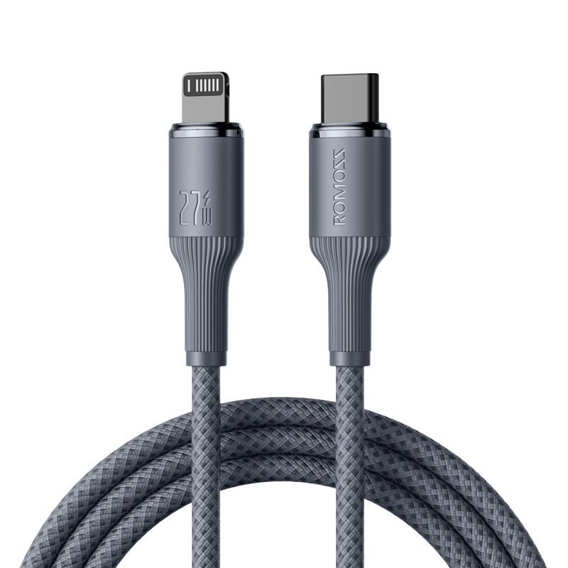 罗马仕数据线适用苹果15手机iPhone14充电线器头13快速12promax车载加长2米XR冲电8plus短ipad闪