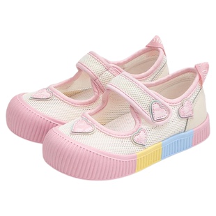 泰兰尼斯童鞋春夏新款儿童幼儿园鞋室内鞋女童透气网面板鞋单鞋子