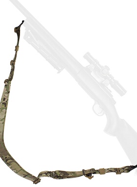 跨境亚马逊多功能美式战术双点绳带枪背带材质护肩尼龙slingster