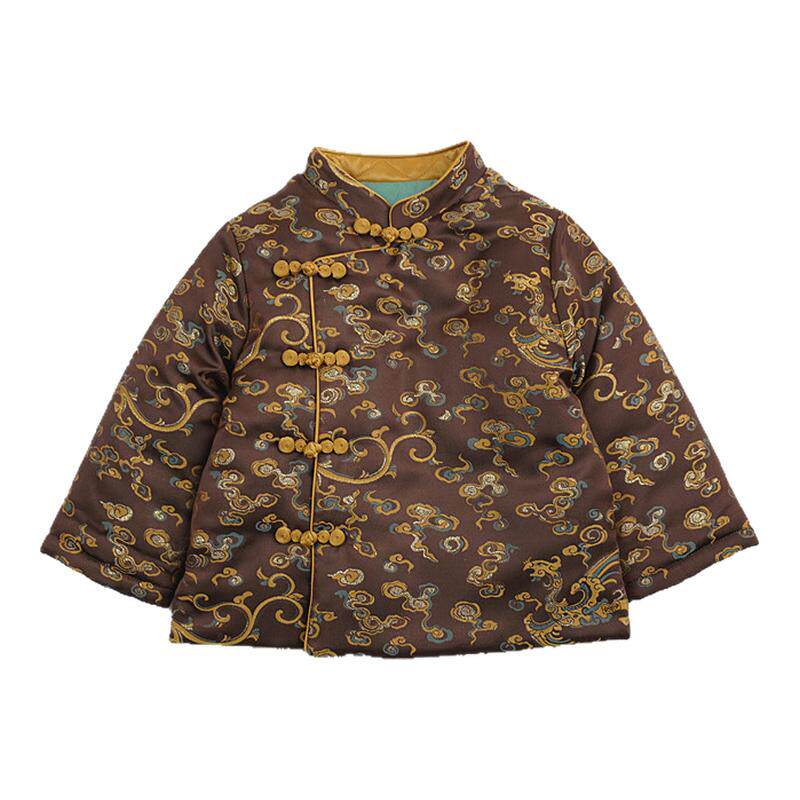 燕子冬男童定制唐装棉服品质保证