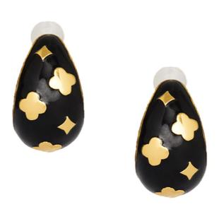 【新年礼物】oups吴千语张婧仪双月图腾耳环珐琅精致百搭s925耳饰