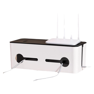 绿联排插座收纳盒wifi路由器收纳盒充电源线视柜机顶盒桌面集线盒