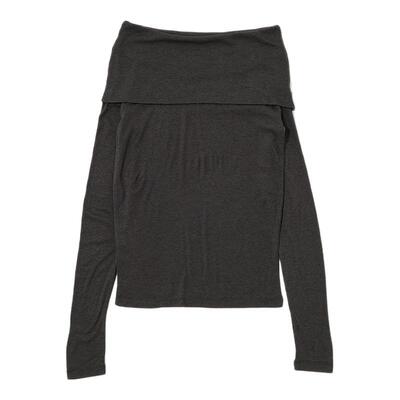 MOUSSY 春季新品优雅知性风一字肩修身针织衫女010IA180-8261