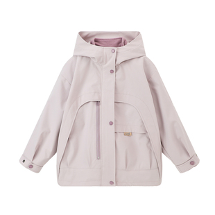 布丁哈鲁冬装童装女童上衣外套2026秋冬款儿童洋气保暖两件套