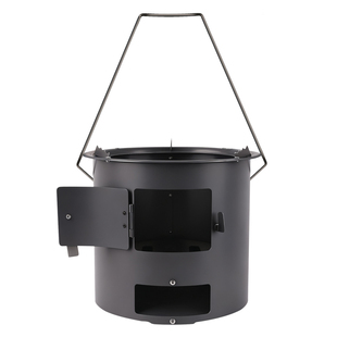 柴火炉灶户外烧烤架烧烤炉子新款家用露营炊具烧木柴取暖便携移动