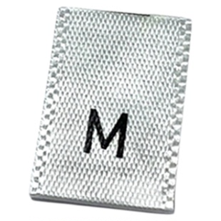 服装现货通用尺码唛缎带英文码标织边柔软印标耐水洗高档辅料标签