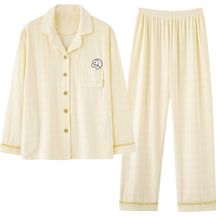 马克公主情侣睡衣女秋冬加绒保暖薄绒海岛绒男士抗静电家居服冬季