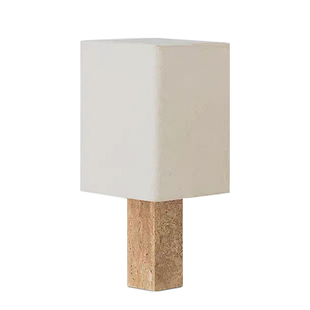 侘寂风方形洞石台灯客厅卧室书房高级感灯具 Audo Nonna Lamp