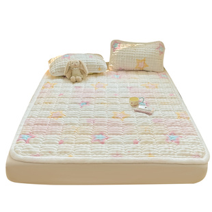 冬季兔毛绒床垫软垫家用加厚牛奶绒床褥垫被褥铺底毛毯褥子床褥