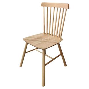 北欧餐椅家用木椅化妆椅书椅靠背椅咖啡厅椅子实木椅子轻奢温莎椅