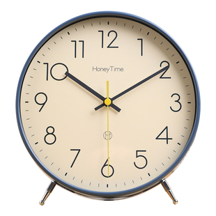 闹钟摆台式时钟座钟老人家用客厅静音台钟摆件桌面钟表摆放式摆钟