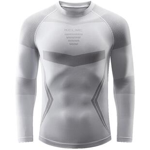 KELME卡尔美运动长袖T恤男2025冬季户外滑雪登山打底衫保暖健身衣