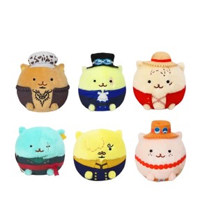 日本MOVIC海贼王ONEPIECE周边山治玩偶毛绒狗球路飞索隆娃娃萨博