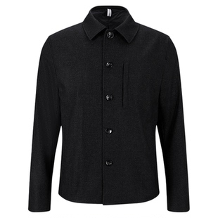 BOGNER博格纳 秋冬新款男装休闲短款绵羊毛翻领夹克外套38816927