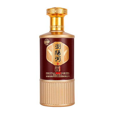 瀏阳河浓香型52度酒柔和50整箱装500ml*6瓶商务宴请送人送礼正品