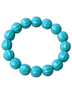 新中式仿绿松石圆珠手串